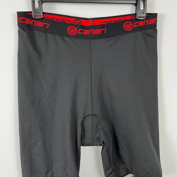 Canari Mens Gel Brief Cyclewear Shorts Black XL - Picture 2 of 6